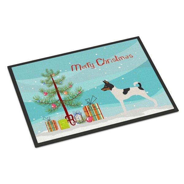 Carolines Treasures American Toy Fox Terrier Christmas Indoor or Outdoor Mat - 18 x 27 in. BB8468MAT - main